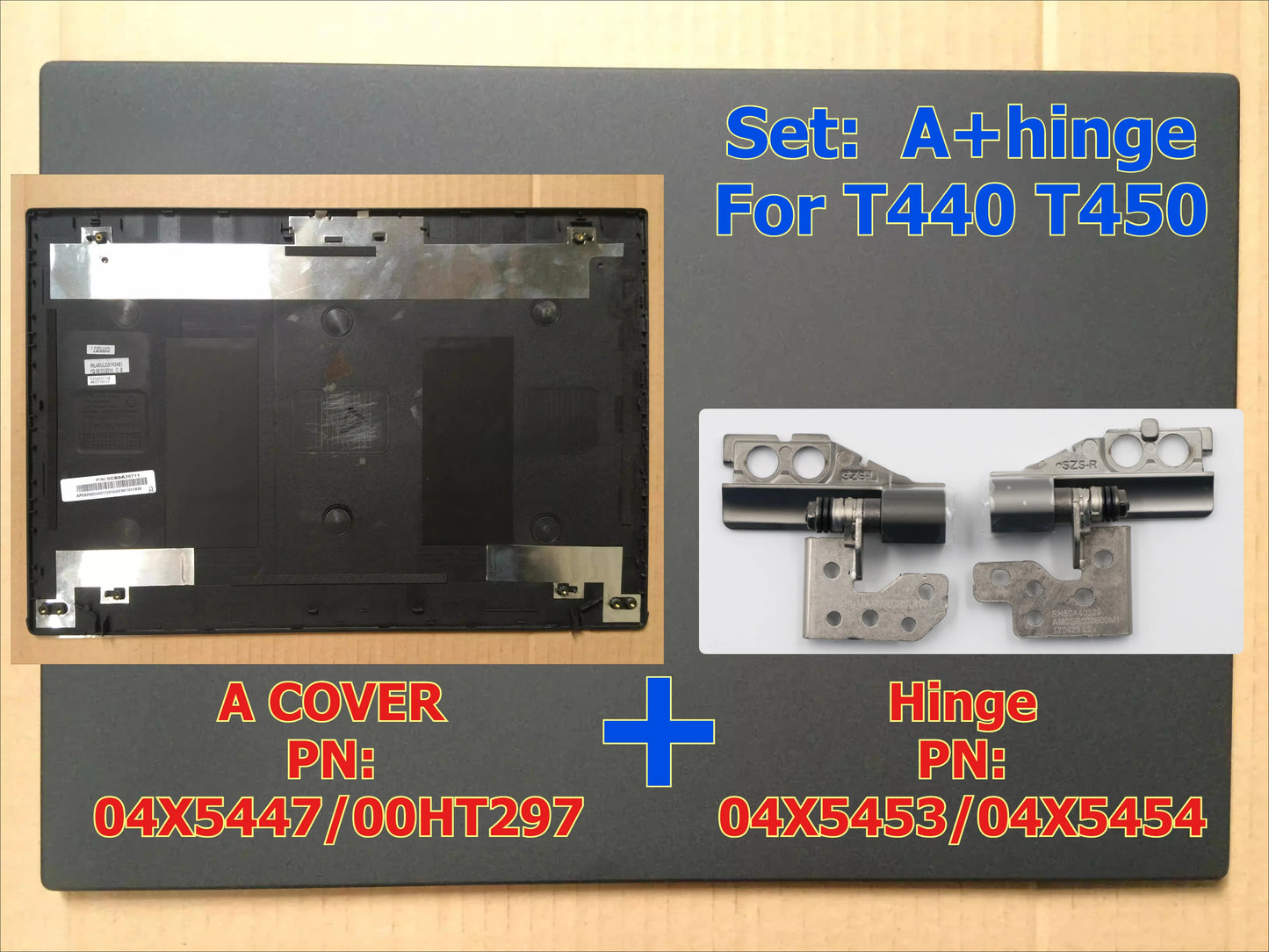 LCD Back Cover Case housing For Thinkpad T440 T450 T430 T430i 04X5447 00HT297 04X5453 00HT297 hinge 04W6863 04X0438B