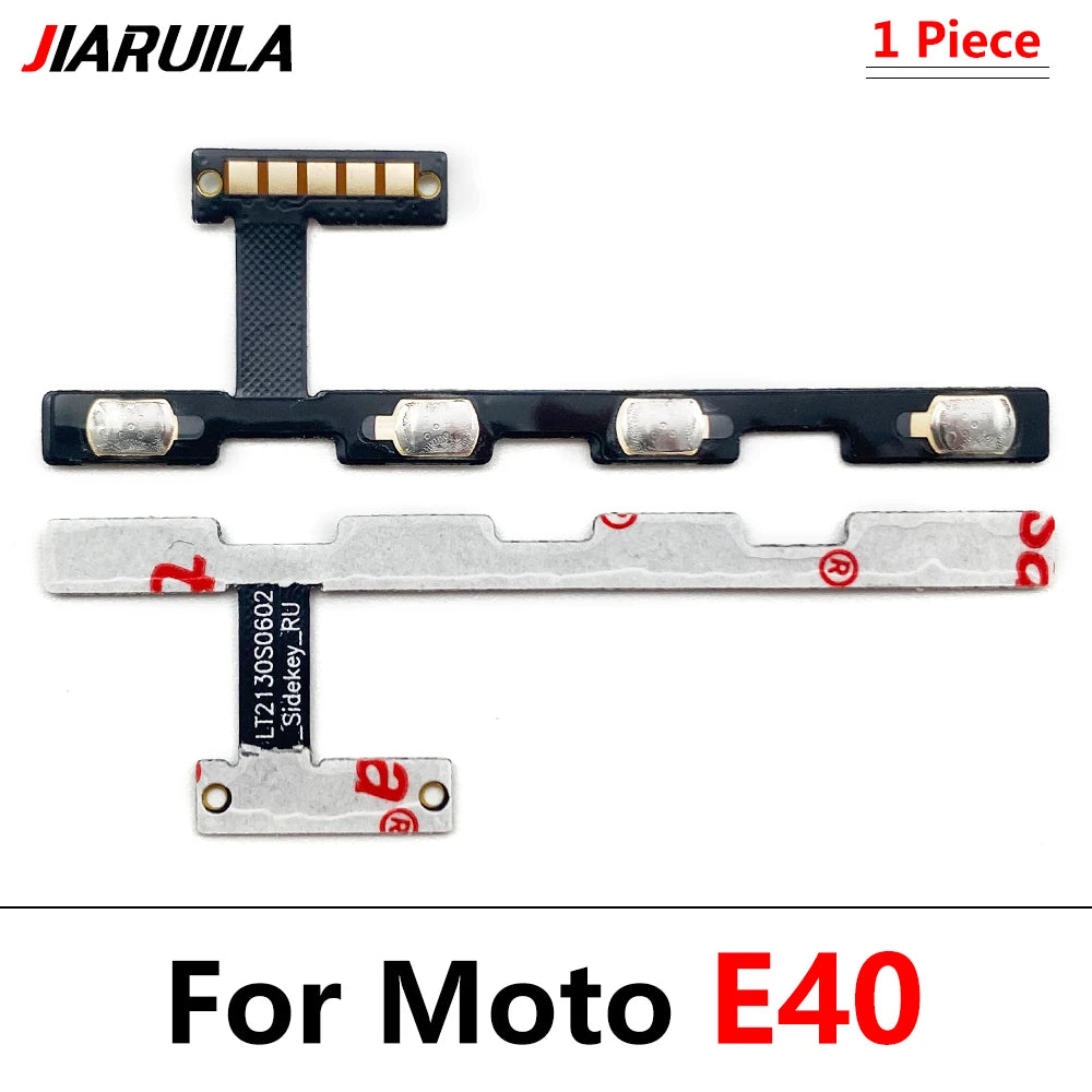 Power On Off Button Volume Side Key Flex Cable For Motorola Moto E13 E22 E32 E5 E6 E6s E7 Plus Power Play Go E20 E30 E40 Motorola phone repair parts