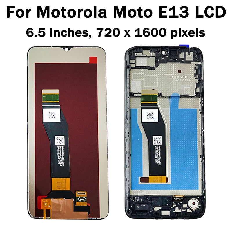 AAA Quality For Motorola Moto G13 G23 G53 G73 E13 LCD Display With Frame Touch Screen Digitizer Replacement Repair Parts Motorola phone repair parts