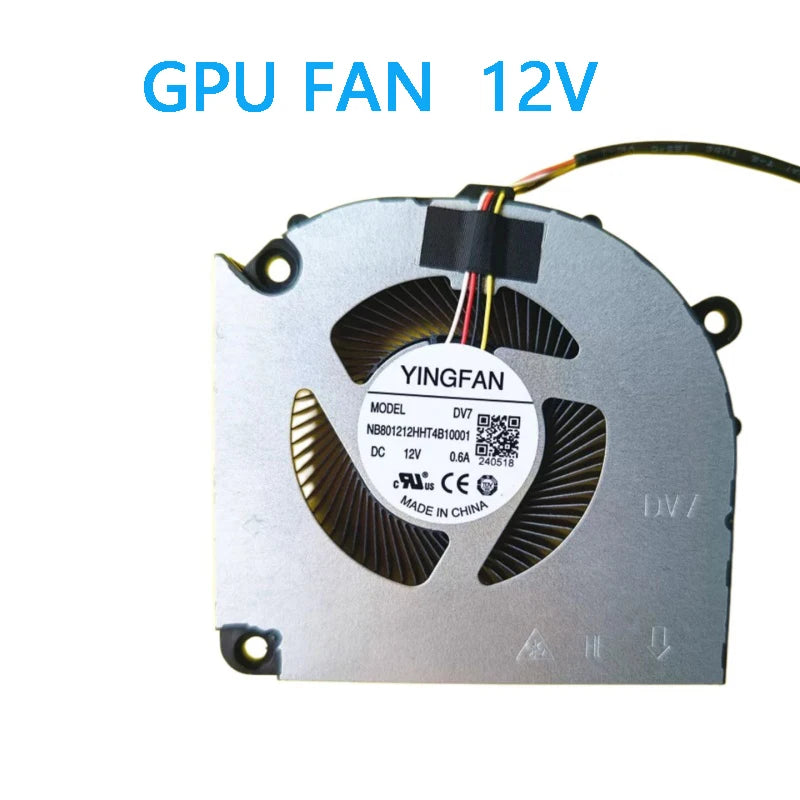 NEW Original LAPTOP CPU GPU Cooling Fan For Colorful MEOW Hasee R16 24H 6-31-V35VN-101