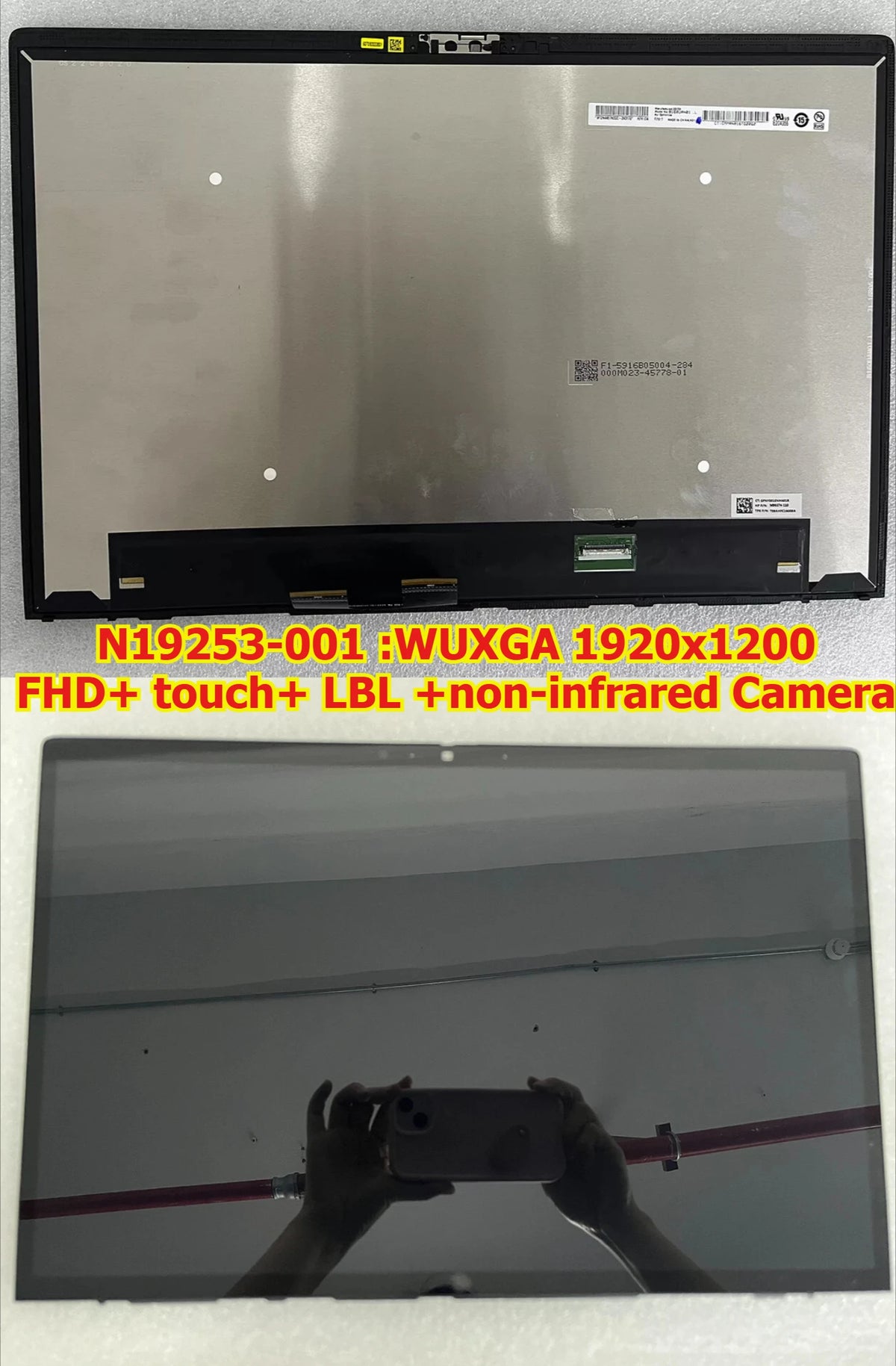 16“ UHD+WUXGA FHD+ 4K Touch LCD LED screen for HP ZBooK Fury 16 G9 LCD panel Digitizer Assembly B160UAN01.L ATNA60YV07 HP laptop repair parts