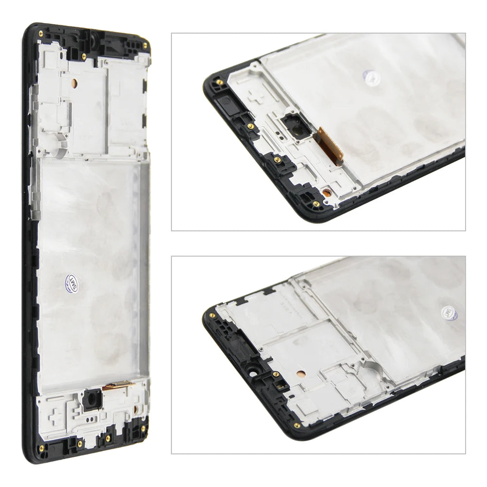 AMOLED A315 Screen, for Samsung Galaxy A31 A315 A315F 315F/DS Lcd Display Digital Touch Screen with Frame with Fingerprints Samsung phone repair parts