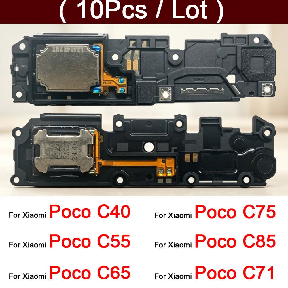 10Pcs, New Loud Speaker Buzzer Ringer Loudspeaker Flex Cable For Xiaomi Poco C3 C40 C55 C65 C71 C75 C85  Xiaomi  Xiao mi phone repair parts