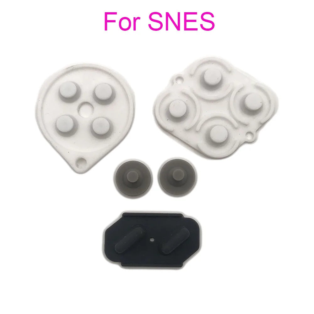 1Set For Super Nintendo Controller Replacement Conductive Pads Rubber Button For SNES Game console repair parts