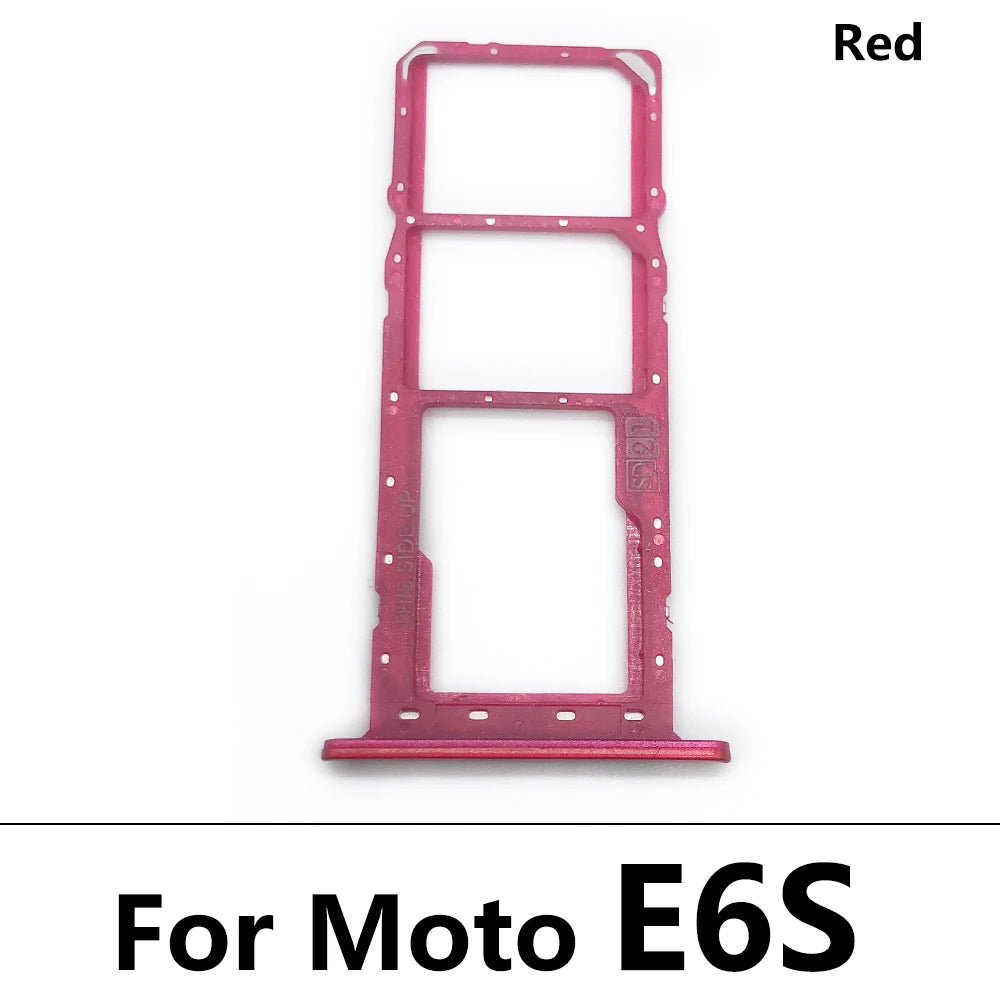 10Pcs/Lot, New For Motorola Moto E6 Play E6s E7 Plus E7i Power E20 E40 SIM Card Tray Slot Holder Adapter Accessories Motorola phone repair parts