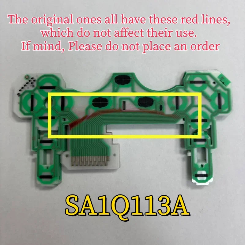 10PCS SA1Q113A SA1Q43A 16PIN Conductive Film for PS2 Controller Ribbon Board Joystick Flex Cable Conductive Film Replacement Game console repair parts