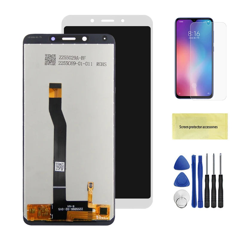 Screen for Xiaomi Redmi 6 Redmi 6A Lcd Display Digital Touch Screen with Frame Assembly for Xiaomi Redmi 6A M1804C3CG M1804C3CH Xiaomi phone repair parts