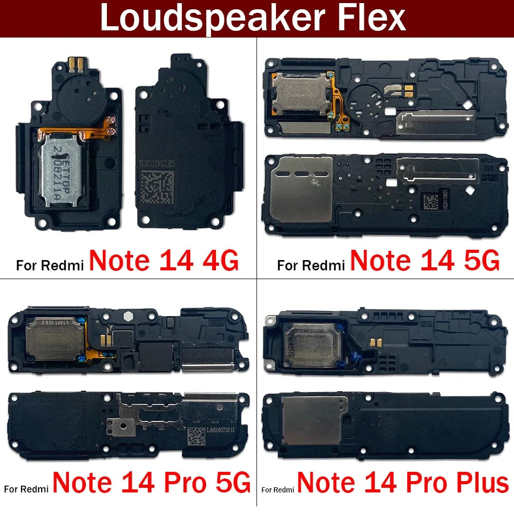 Loudspeaker bottom Loud Speaker Sound Buzzer Ringer Flex Cable For Xiaomi Redmi Note 14 Pro Plus 4G 5G  Xiaomi  Xiao mi phone repair parts