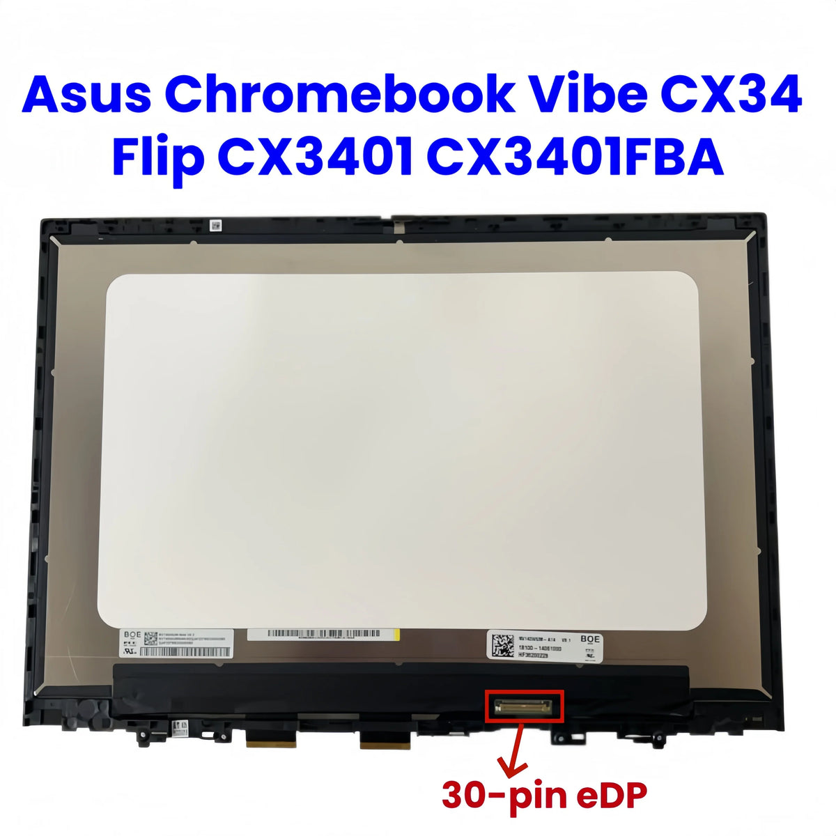 14'' For Asus Chromebook Vibe CX34 Flip CX3401 CX3401FBA Laptop LCD Touch Screen Assembly 1920X1200 ASUS laptop repair parts