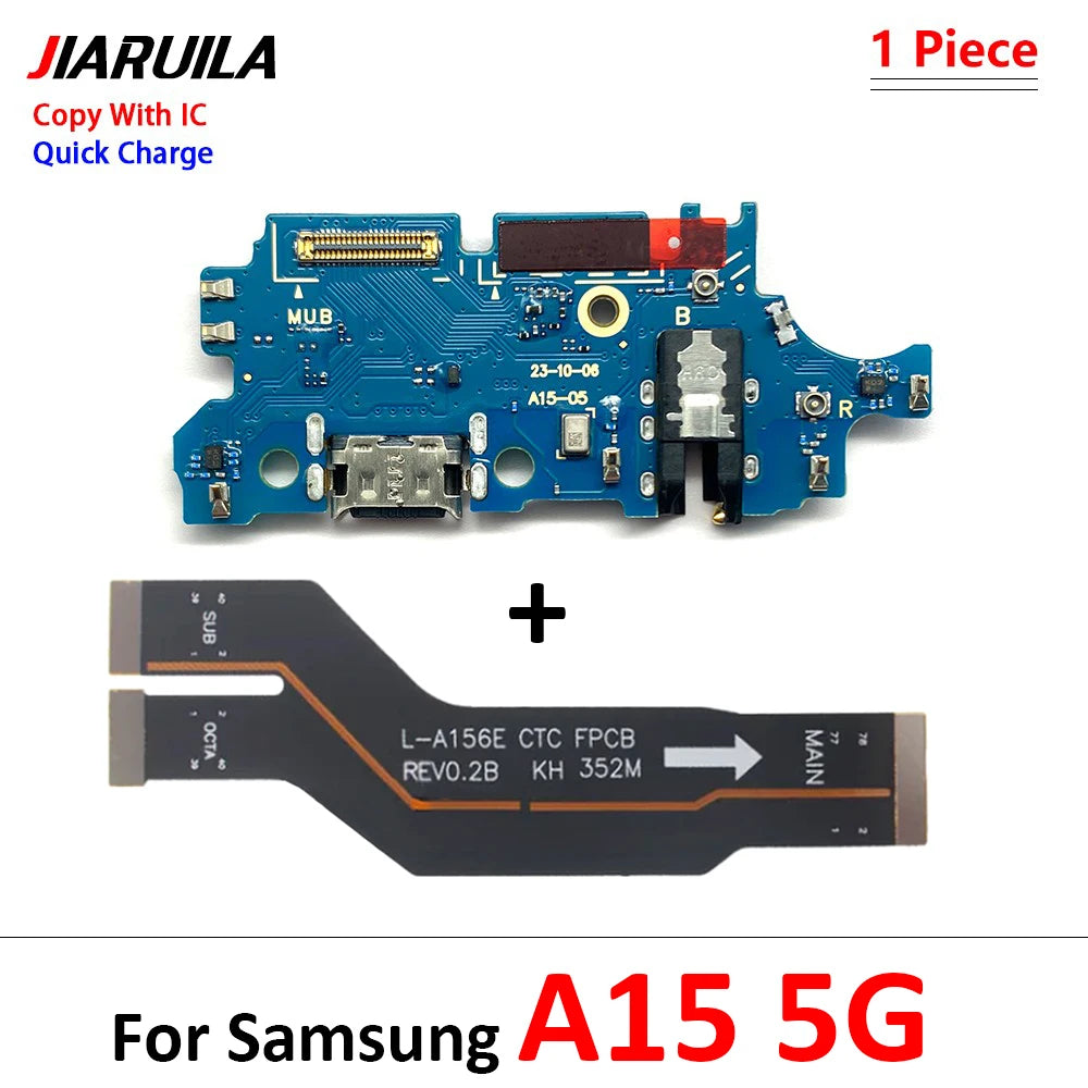 USB Charging Port Board Connector Port Main Mainboard Flex Cable For Samsung A05 A05s A15 A25 A35 A55 A06 A16 4G 5G Samsung phone repair parts