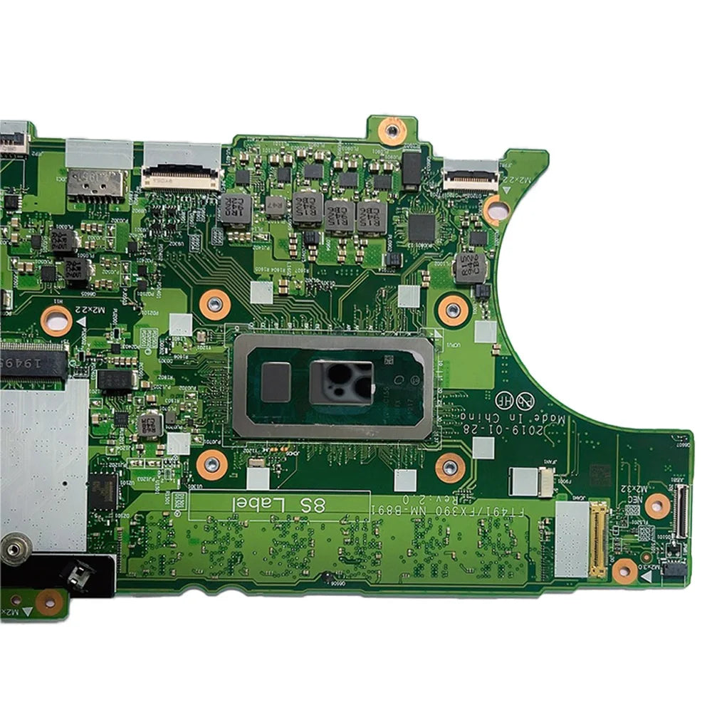 For Lenovo ThinkPad X390 T490S NM-B891 Laptop Motherboard With CPU i5 8265 i5 8365 i7 8565 RAM 8G 16G 01HX898 01HX904 01HX922 Lenovo laptop repair parts