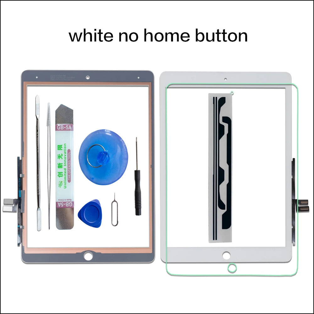 10.2" For iPad 9 Touch Screen Digitizer Glass 2021 A2602 A2603 A2604 A2605 With Home Button and Flex cable +Tools+Tempered Glass  iPad repair parts