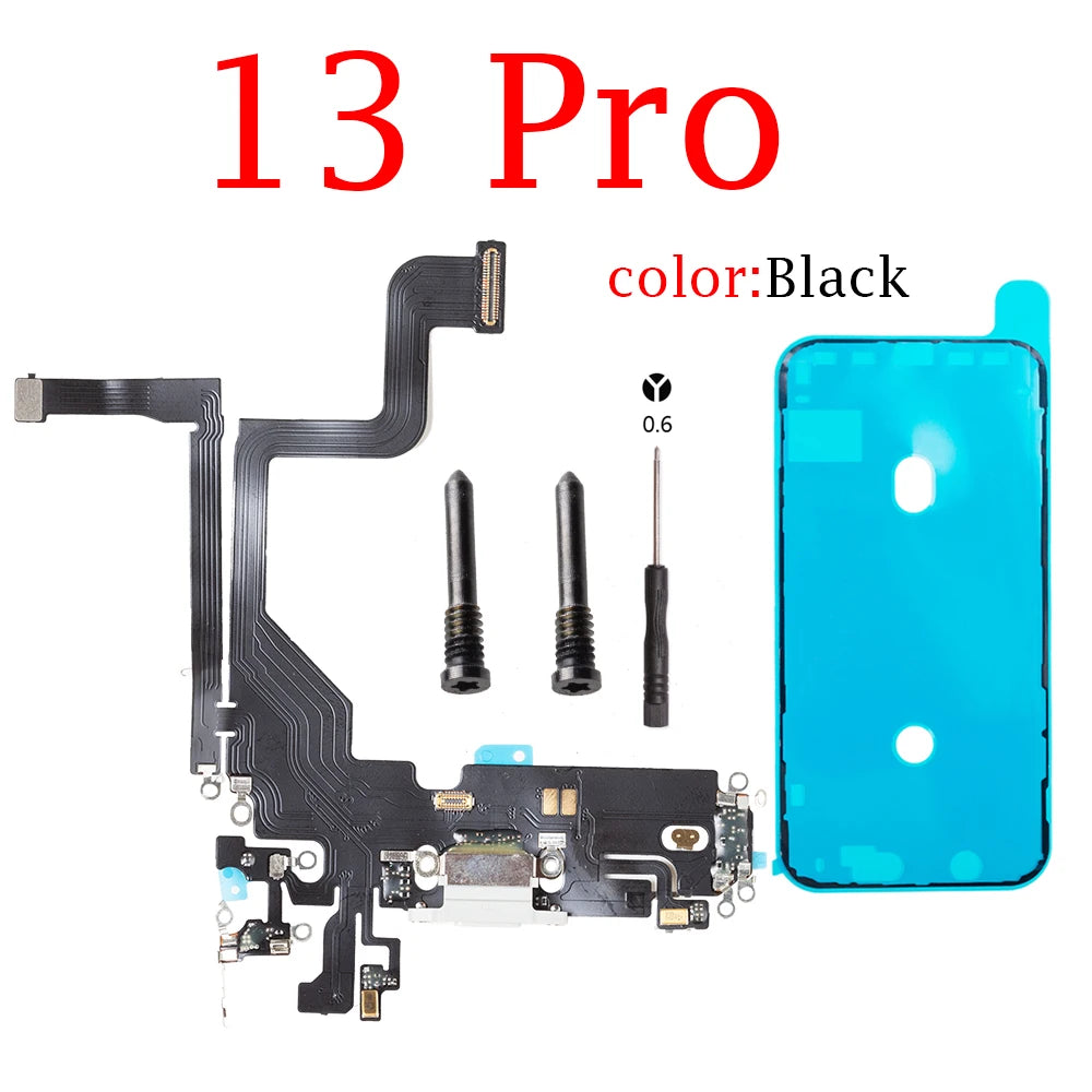 Charging Flex Cable for iPhone 11 12 mini 13 14 Pro max Dock Connector USB Charger Port Ribbon iPhone phone repair parts