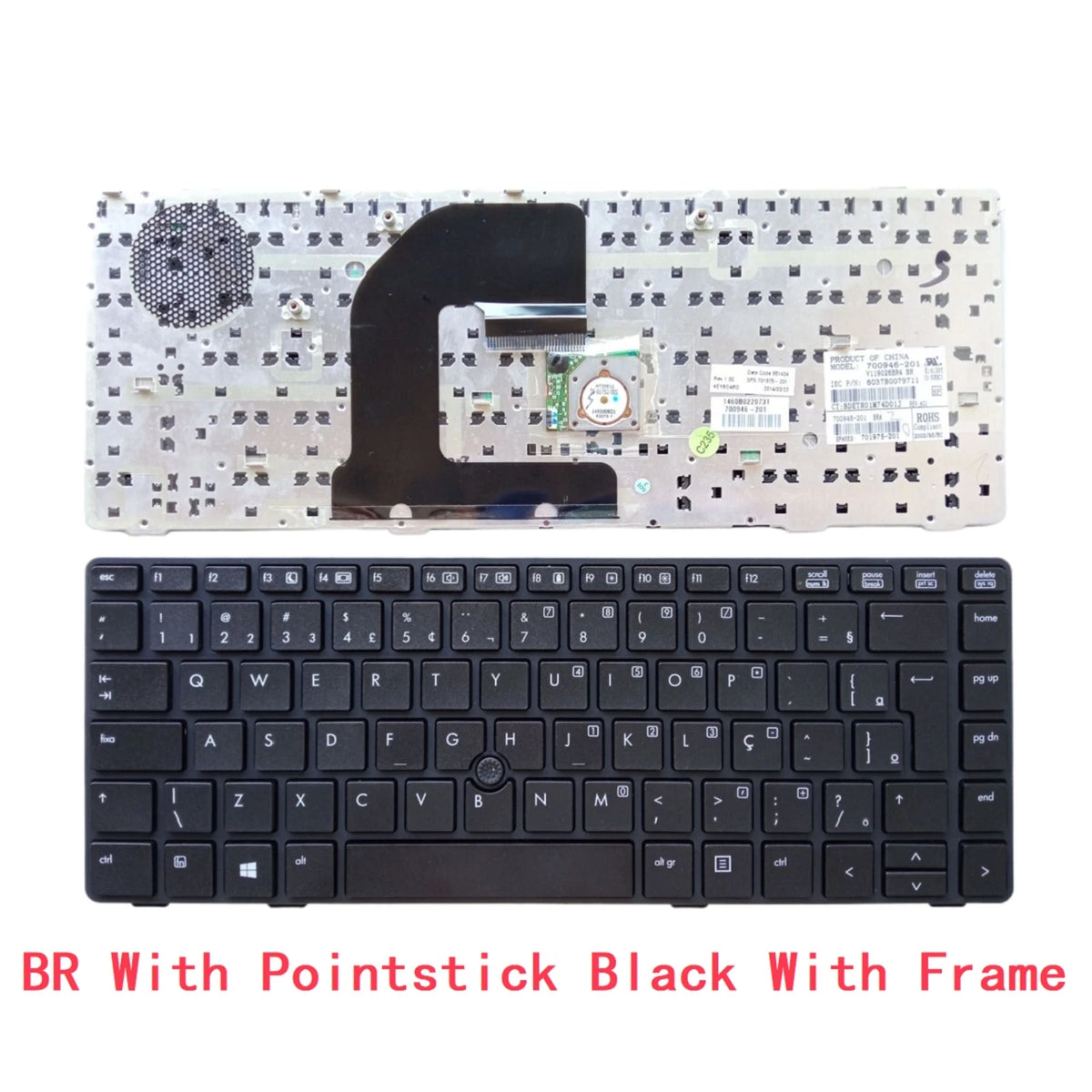 US UI Russian Spanish Latin Brazil Portuguese Keyboard For HP EliteBook 8460P 8460W 6460B 6460 6460P 8470 8470B 8470P 8470 6470  HP laptop repair parts
