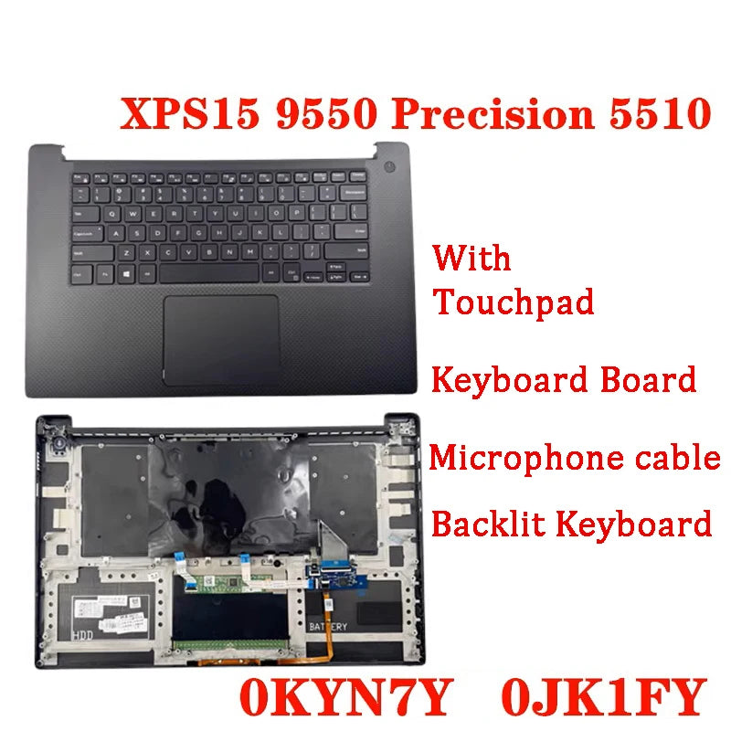 NEW ORIGINAL Laptop Top Case Cover for Dell XPS15 9550 9560 Precision 5510 5520 0KYN7Y 0JK1FY 0Y2F9N Dell laptop repair parts