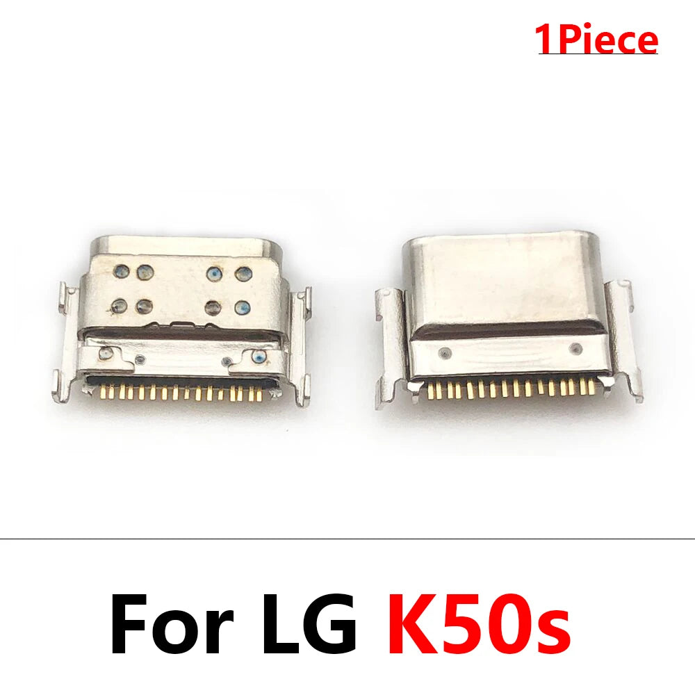 100Pcs USB Charging Port Connector Charge Jack Socket Plug Dock For LG K9 K11 K41s K51 K51s K52 K42 K50 K50s K50 K10 K12 Plus LG phone repair parts