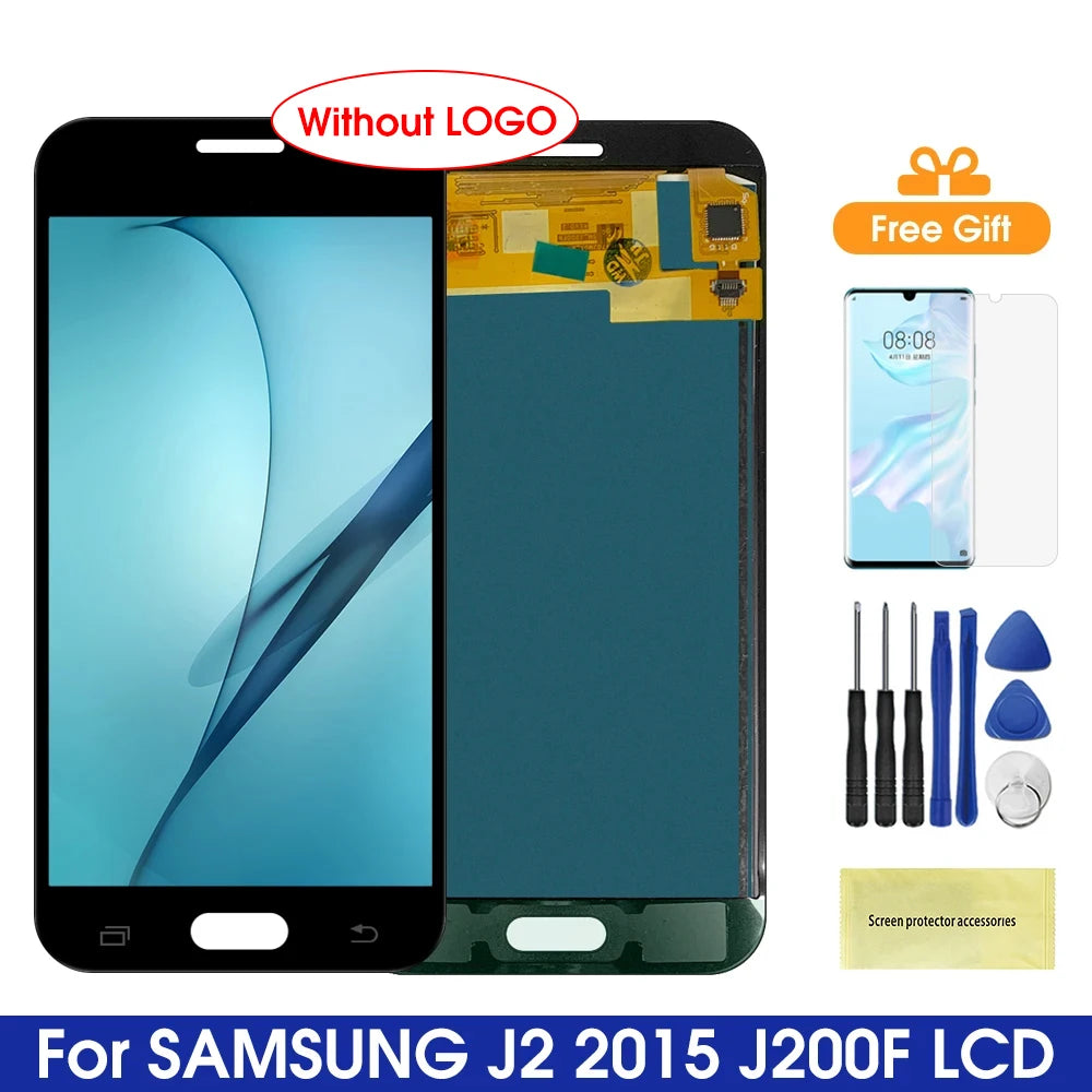 J200 Display Screen For Samsung Galaxy J2 2015 LCD Display Touch Screen Digitizer Assembly For Samsung J200 J200F J200Y J200H Samsung phone repair parts