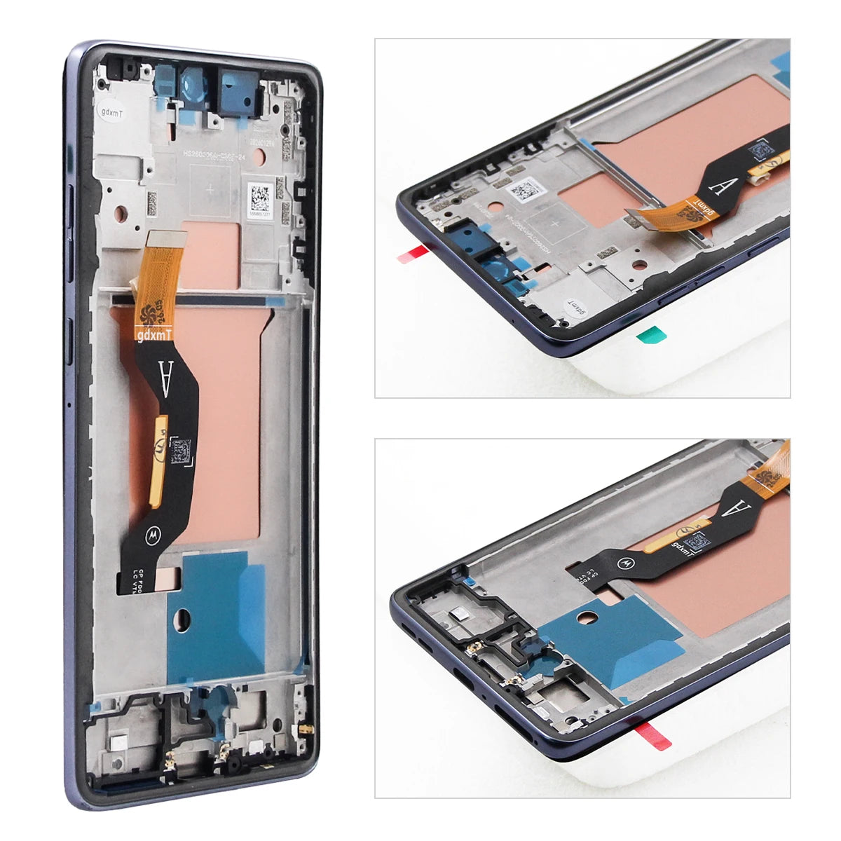 Edge60 Fusion XT2503-4 Display Screen With Fingerprint For Motorola Edge 60 Fusion LCD Display Touch Screen Digitizer Assembly Motorola phone repair parts