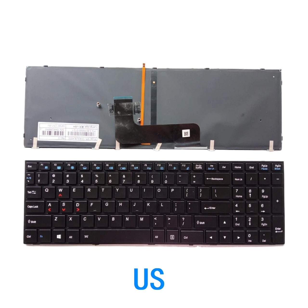 New US language  Backlit Keyboard For CLEVO P650 P651 SE P655 P671 P671SG P650HP3 P670RE3 P670RG P650RE3 P650RE6  HP laptop repair parts