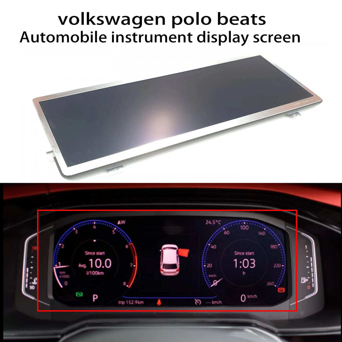 LCD DISPLAY Automobile instrument Virtual Cockpit For Volkswagen Polo AW Instrument Cluster Display 2G0920790A OEM Other Brand tablet repair parts