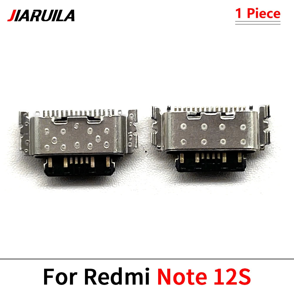 10Pcs, USB Jack Charging Socket Charger Port Dock Connector For Xiaomi Redmi Note 9 9s 10 10s 11 11s 12 12s 13 Pro Plus 4G 5G Xiaomi  Xiao mi phone repair parts
