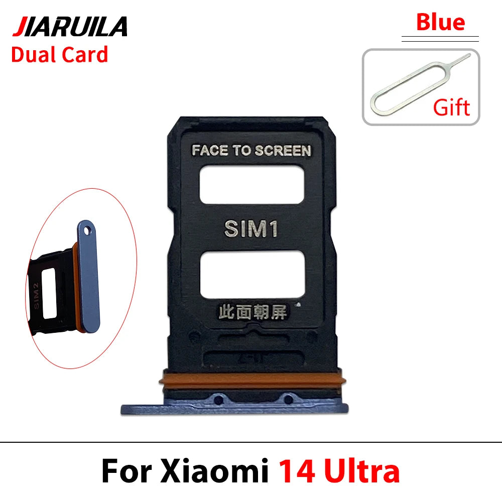 10Pcs/Lot, Micro Nano SIM Card Holder Tray Slot Holder Adapter Socket For Xiaomi Mi 14 14T 15 15T Pro Ultra  Xiaomi  Xiao mi phone repair parts