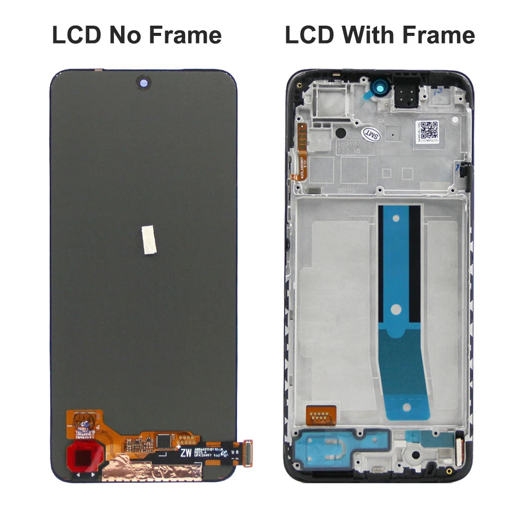6.43'' Screen for Xiaomi Redmi Note 11 2201117TG Lcd Display Digital Touch Screen with Frame for Redmi Note 11 Replacement Xiaomi phone repair parts
