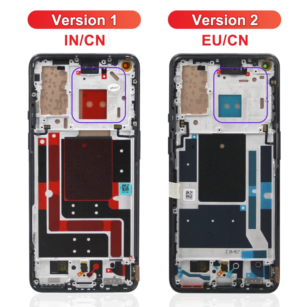 6.55'' For OnePlus 9 LE2113 LE2111 LE2110 LE2117 LE2115 LCD Display Touch Screen 1+9 Digitizer Assembly Replacement Parts Oneplus phone repair parts