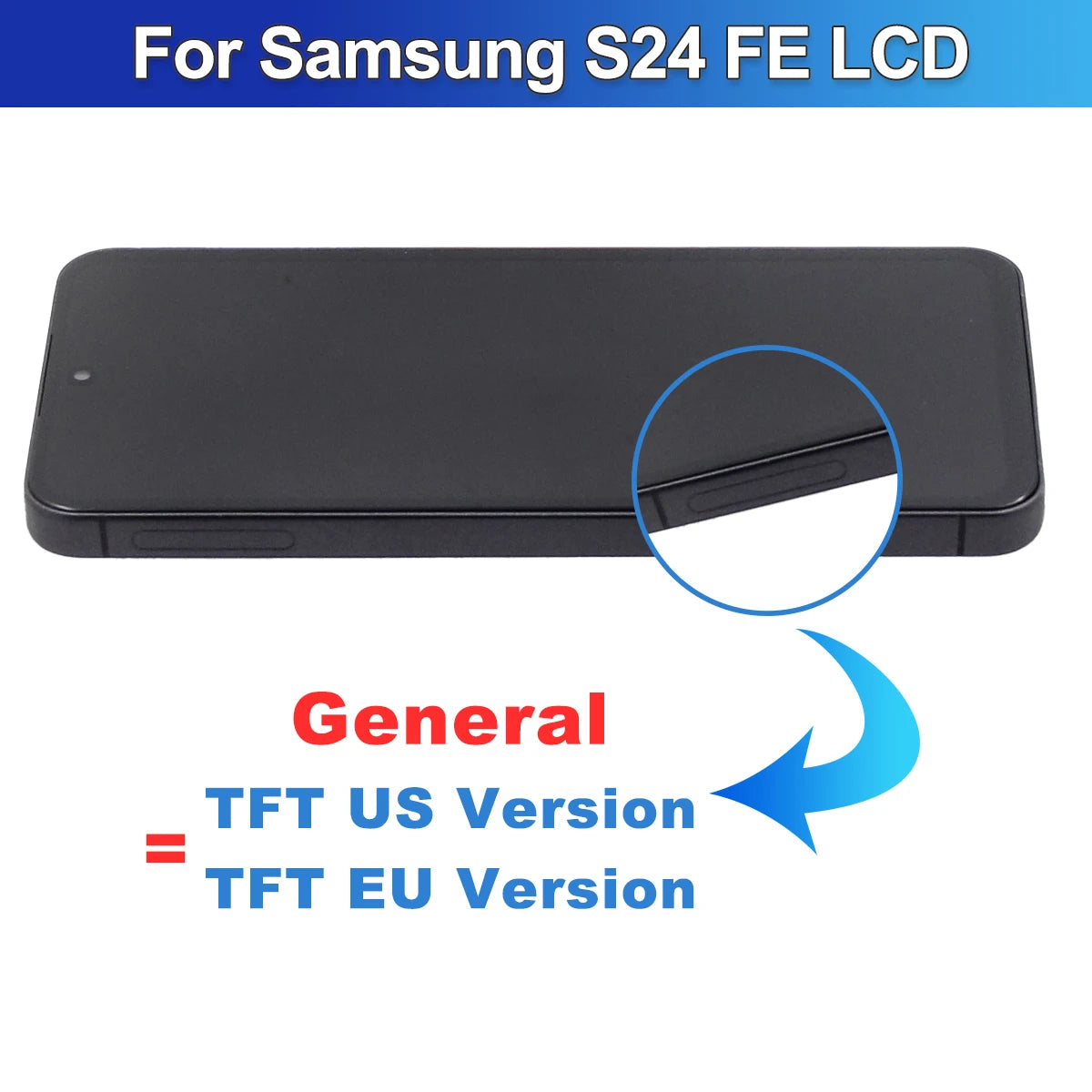 S24 FE For Samsung S24FE S721B S721U S721W S7210 LCD Display Touch Screen Digitizer Assembly Replacement Parts Samsung phone repair parts