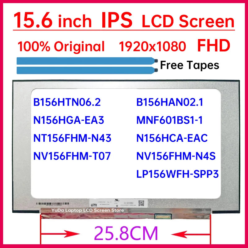 15.6" Laptop LCD Screen For Lenovo IdeaPad 3 15ABA7 15IAU7 Slim 3 15ABR8 15AMN8 15IAH8 15IRH8 15IRU8 15IRU9 Display Matrix Panel Lenovo laptop repair parts