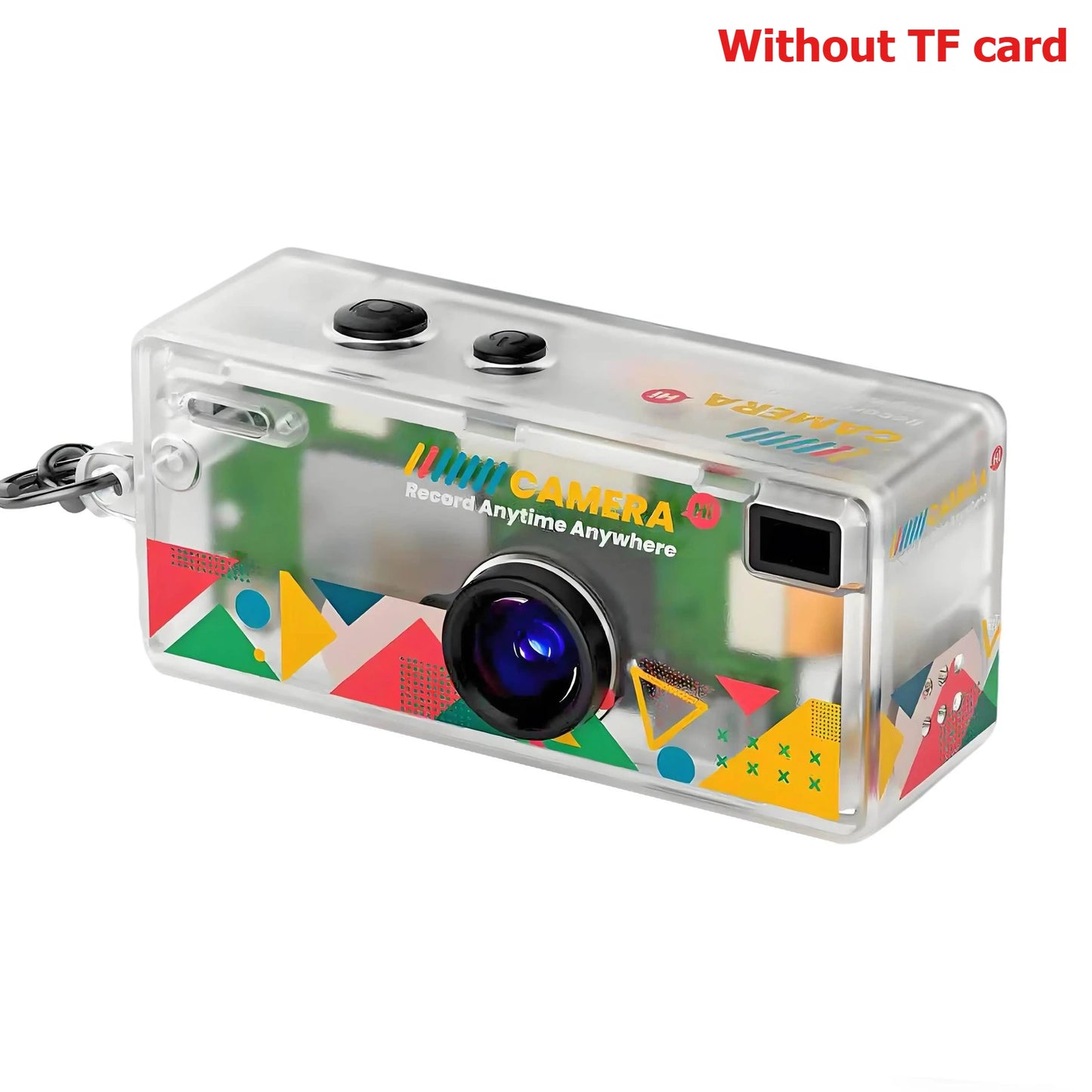 Retro Mini Keychain Thumb Camera 1080P HD Recorder Built-in Flash Auto Focus 130° Wide Angle Lens Screen Portable Pocket Camera
