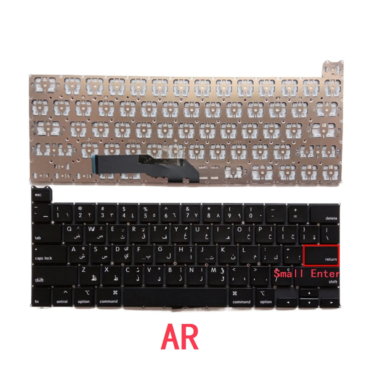 New US Russian Spanish UK Arab Laptop Keyboard For Apple MacBook Pro Retina 13" A2251 2020 Year Notebook PC Replacement MACBOOK laptop repair parts