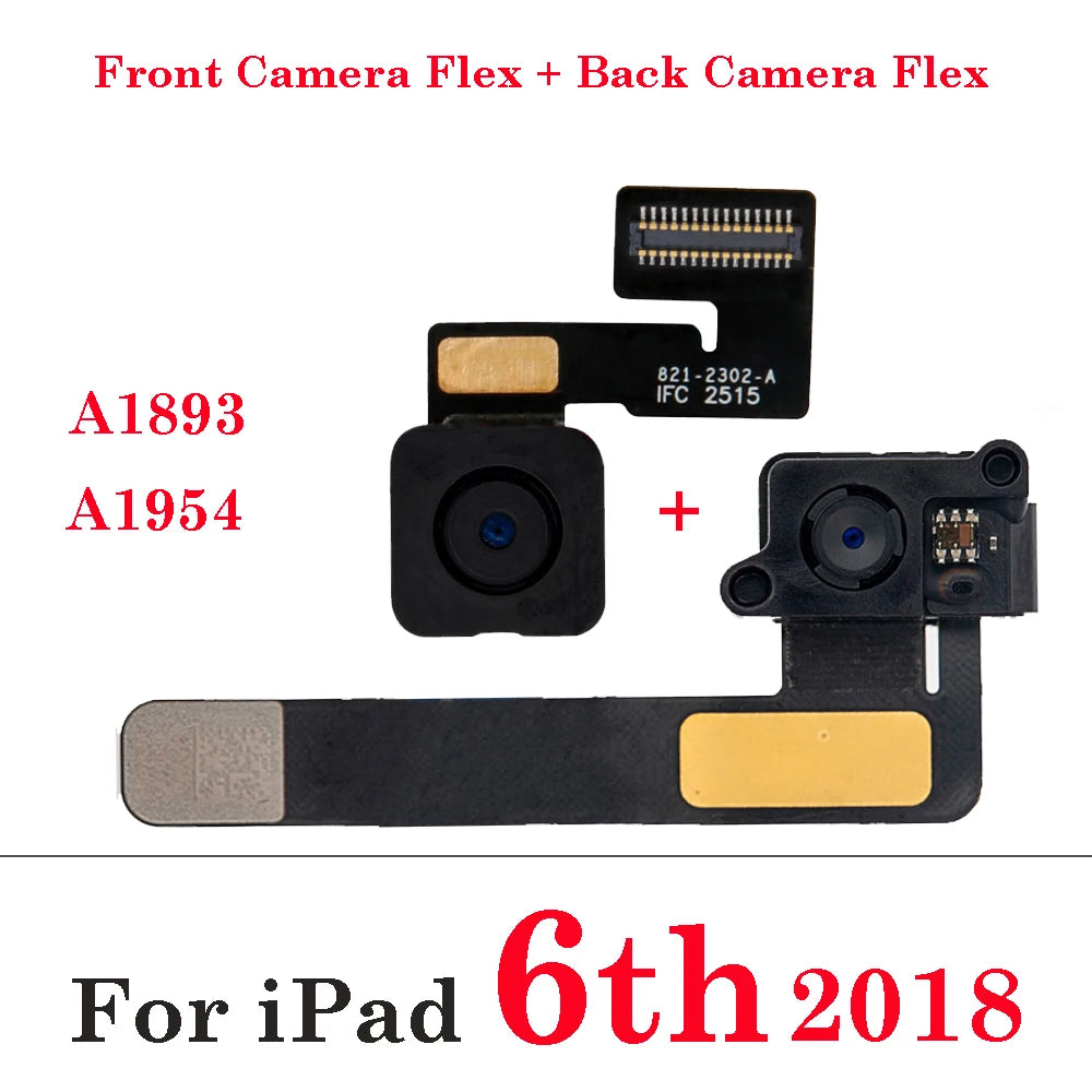 Main Small Face Front Big Rear Back Camera Flex Cable For iPad 5 6 7 8 9 A1822 A1823 A1893 A1954 A2197 A2270 A2428 A2602 A2603 iPad tablet repair parts