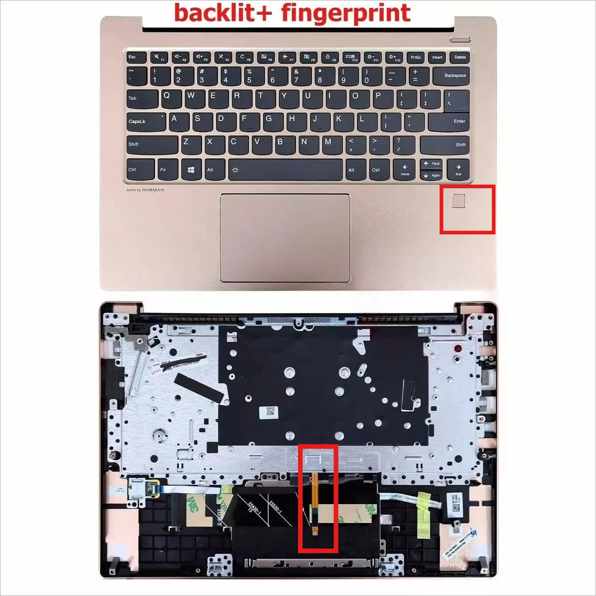 Upper case keyboard for Lenovo Xiaoxin AIR 14IKBR 14ARR 14IWL 530s-14ikb 2018 topcase palmrest C shell keyboard cover touchpad Lenovo laptop repair parts