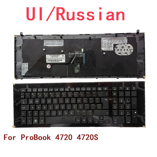 New UI Russian Laptop Keyboard For HP ProBook 4720 4720S Notebook PC Replacement  HP laptop repair parts