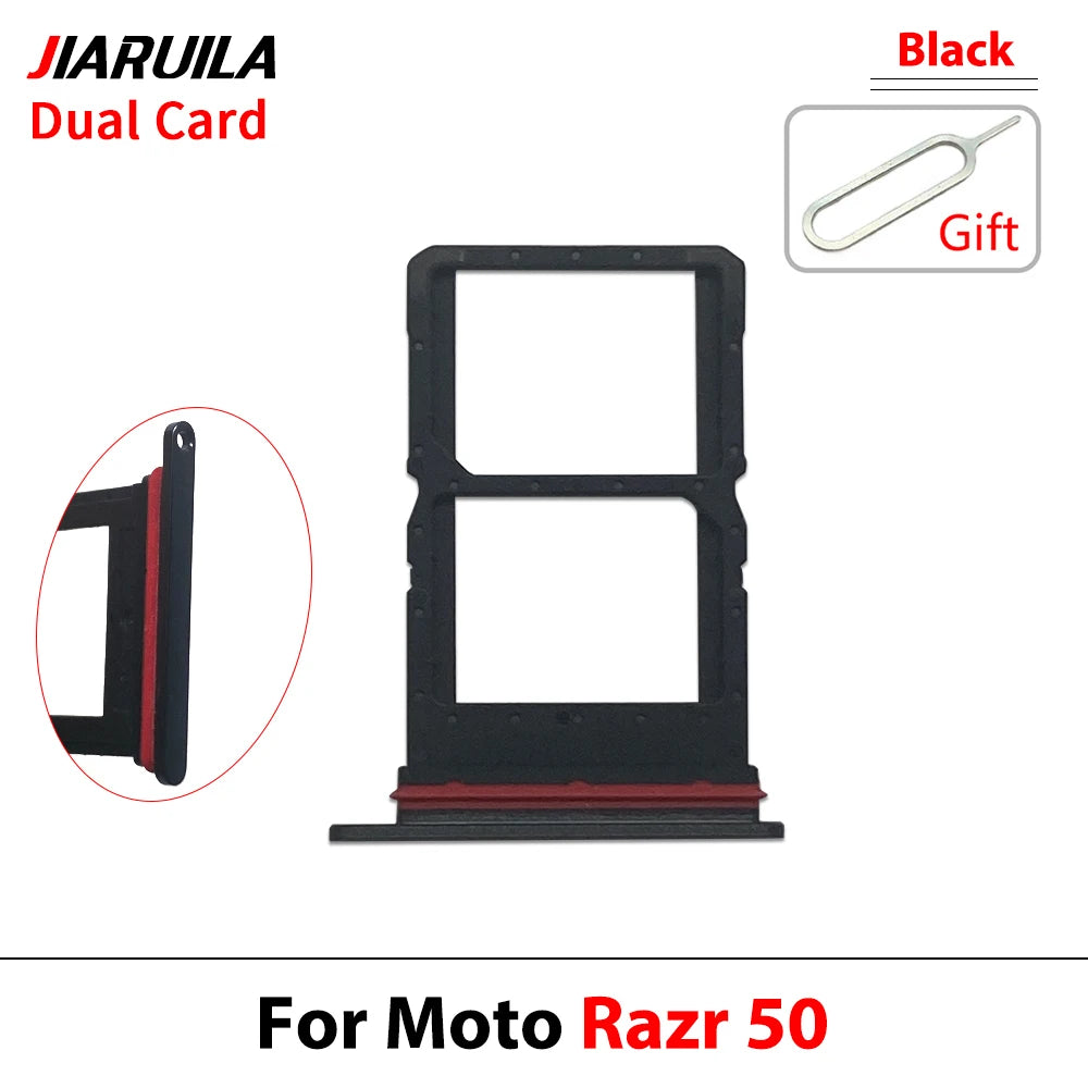 New For Motorola Moto Razr 40 50 Ultra 5G 2020 SIM Card Slot SD Card Tray Holder Adapter Motorola phone repair parts