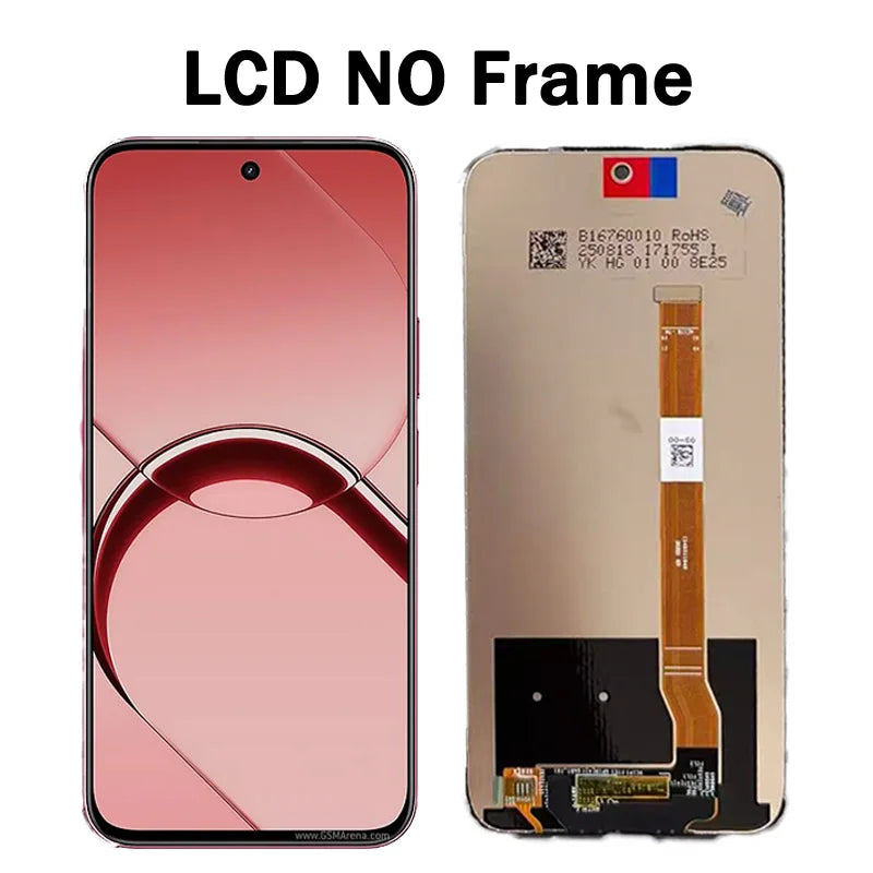 6.81”High Quality For Oppo Realme 16T 5G RMX5268 LCD Display Touch Screen Panel Glass Assembly Replacement Repair Parts Oppo phone repair parts Realme phone repair parts