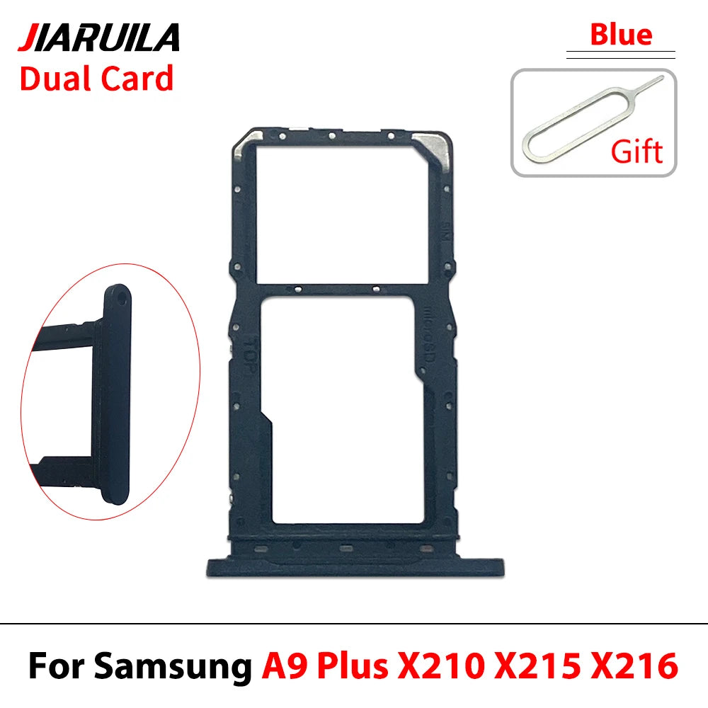 New For Samsung Tab A9+ A9 Plus 11" X210 X215 X216 SIM Card Tray Slot Micro SD Chip Holder Pocket Drawer Dual Single SIM Card Samsung phone repair parts
