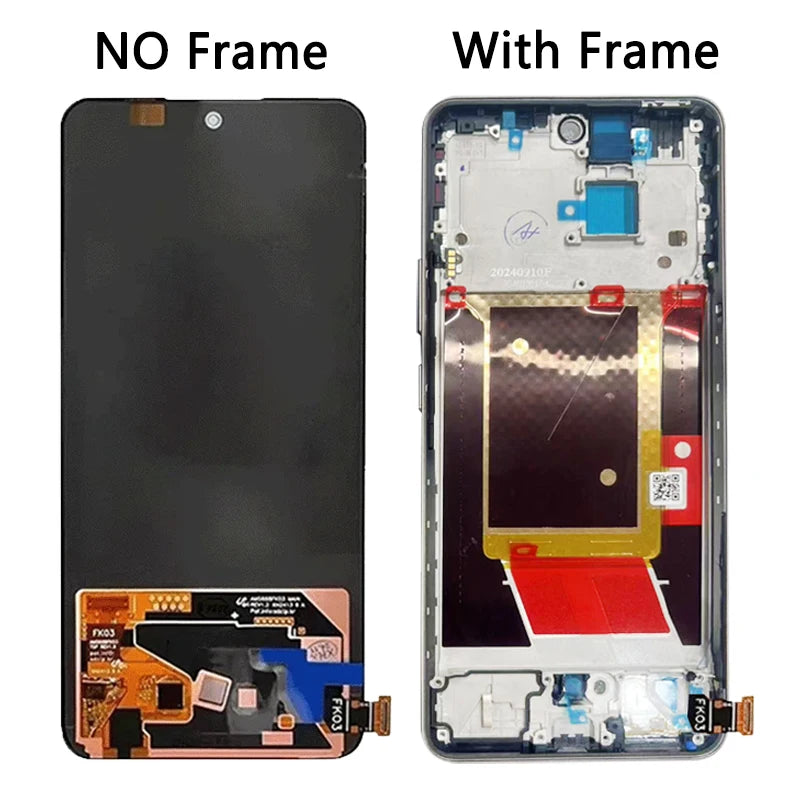 6.67"Super AMOLED For Realme 13+ LCD RMX5002 Display Touch Screen Digitizer For Realme 13 Plus RMX5000 Display Oppo phone repair parts Realme phone repair parts