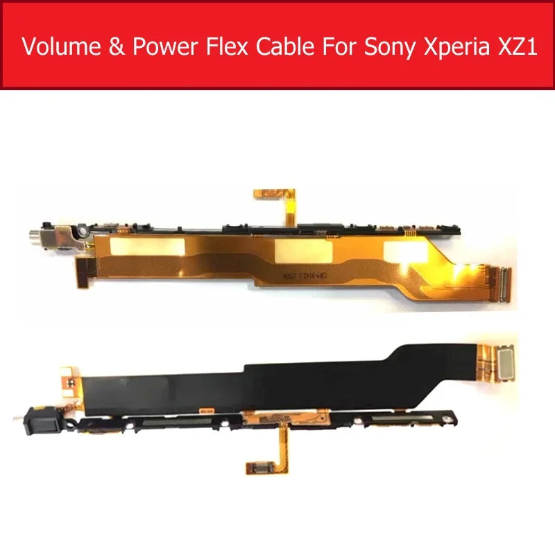 Power & Volume Flex Cable For Sony Xperia XA1/XA1 Plus/XA1 Ultra/XZ1/XZ1 Compact Main Side key Switch Button Flex Ribbon Repair Sony phone repair parts