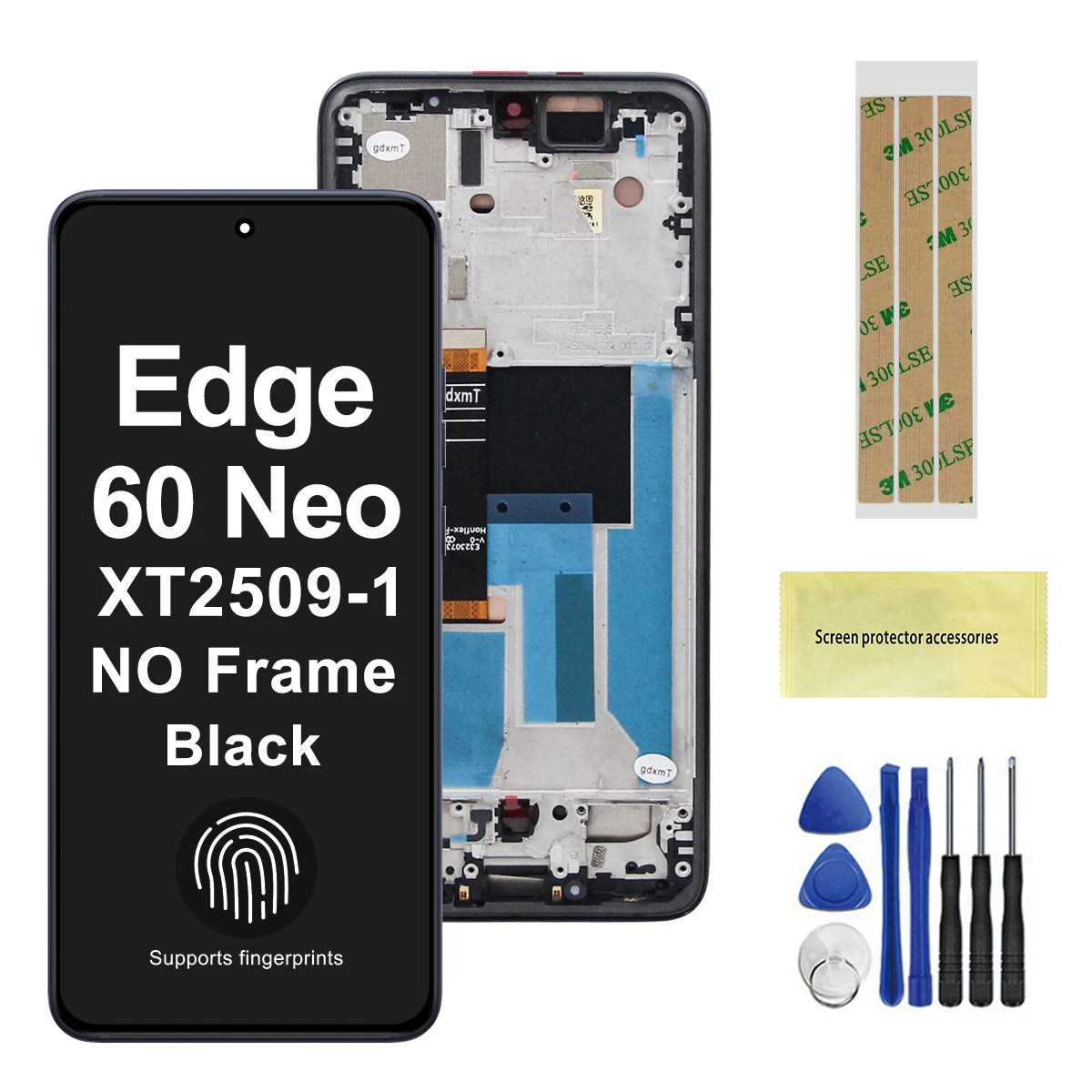 6.36'' AMOLED For Motorola Edge 60 Neo LCD XT2509-1 Display Touch Screen Digitizer Assembly For Moto Edge60 Neo LCD Motorola phone repair parts