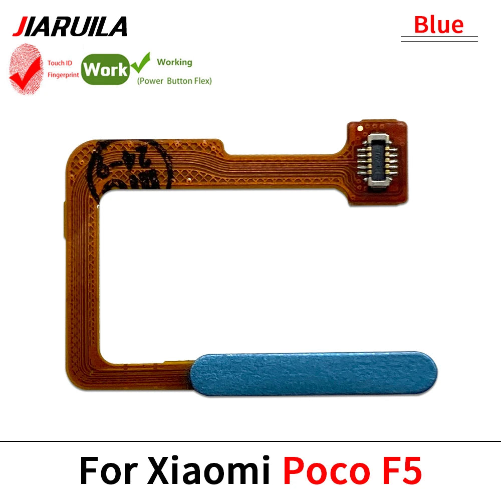 New Fingerprint Flex Cable For Xiaomi Mi Poco F3 F4 GT F5 5G Home Menu Button Key Flex Cable Replacement Parts Xiaomi  Xiao mi phone repair parts