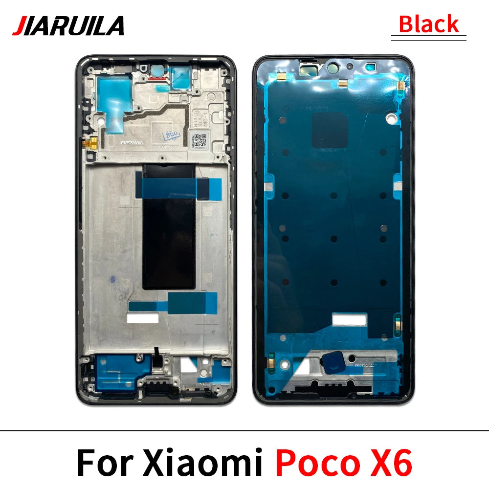 New Front Housing LCD Frame Screen Bezel Holder For Xiaomi Poco F3 F4 X3 GT M3 M4 M5s X5 X6 Pro 4G 5G Xiaomi  Xiao mi phone repair parts