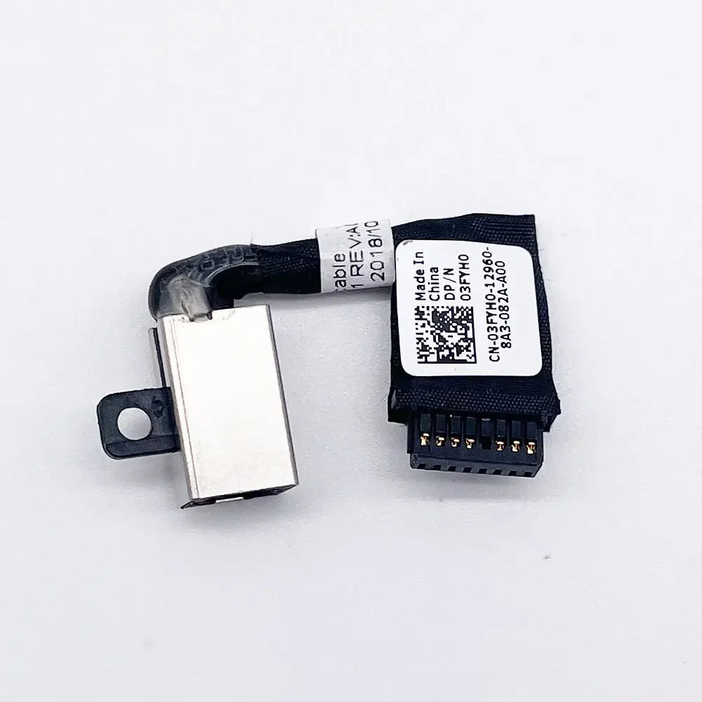 For Dell Inspiron 7380 7373 7370 P83G Laptop DC Power Jack DC-IN Charging Flex Cable 03FYH0 450.0B502.0011 Dell laptop repair parts