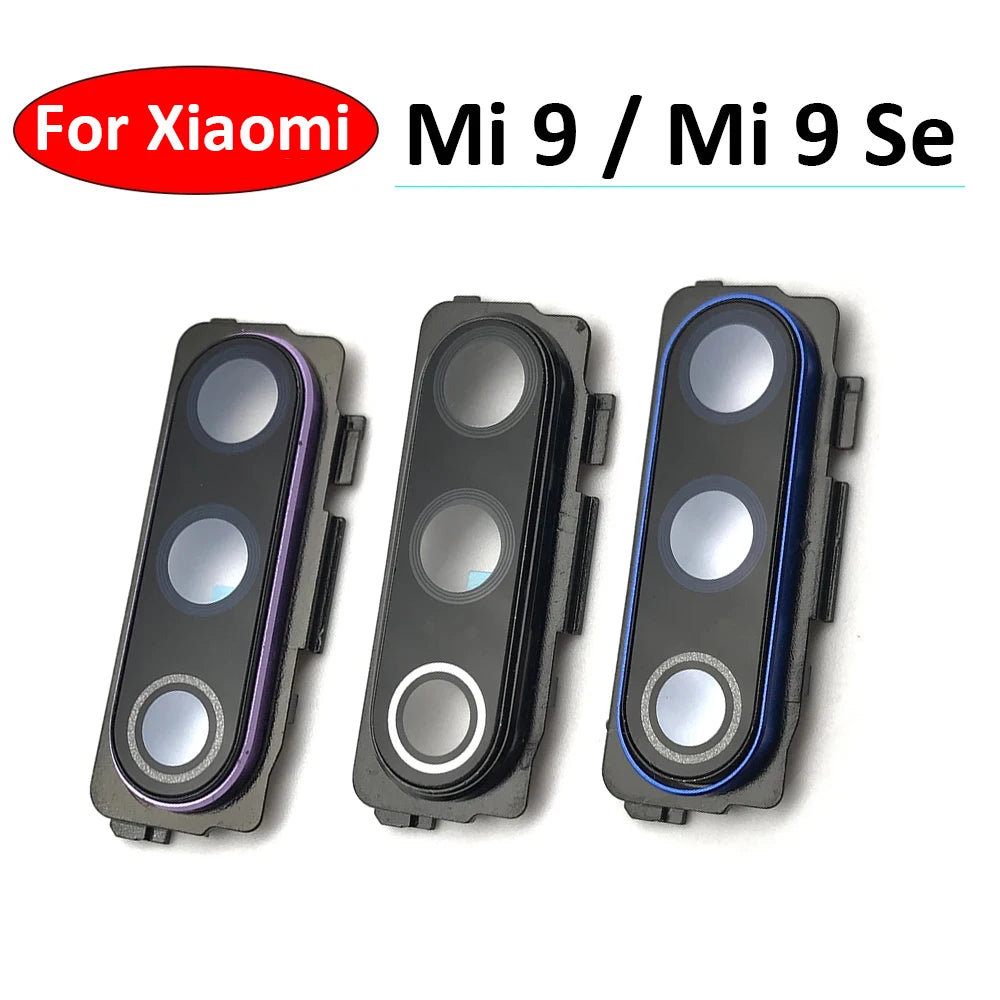 New For Xiaomi Mi 9 Se Mi9 9 Back Rear Camera Glass Lens Frame Cover With Adhensive  Xiaomi  Xiao mi phone repair parts