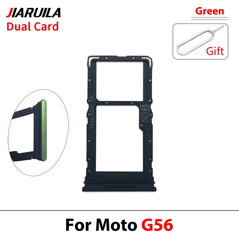 New For Motorola Moto G05 G15 G25 G75 G85 G56 G96 SIM Card Tray Slot Holder Adapter Accessories Motorola phone repair parts