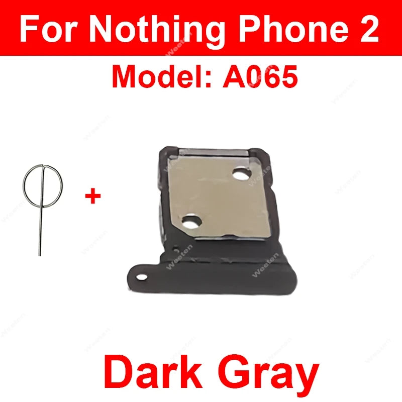 Sim Card Tray Socket Adapter For Nothing Phone 1 2 2A 3A CMF Phone 1 Sim Card Reader Slot Connector Holder Repair Parts  Other Brand phone repair parts