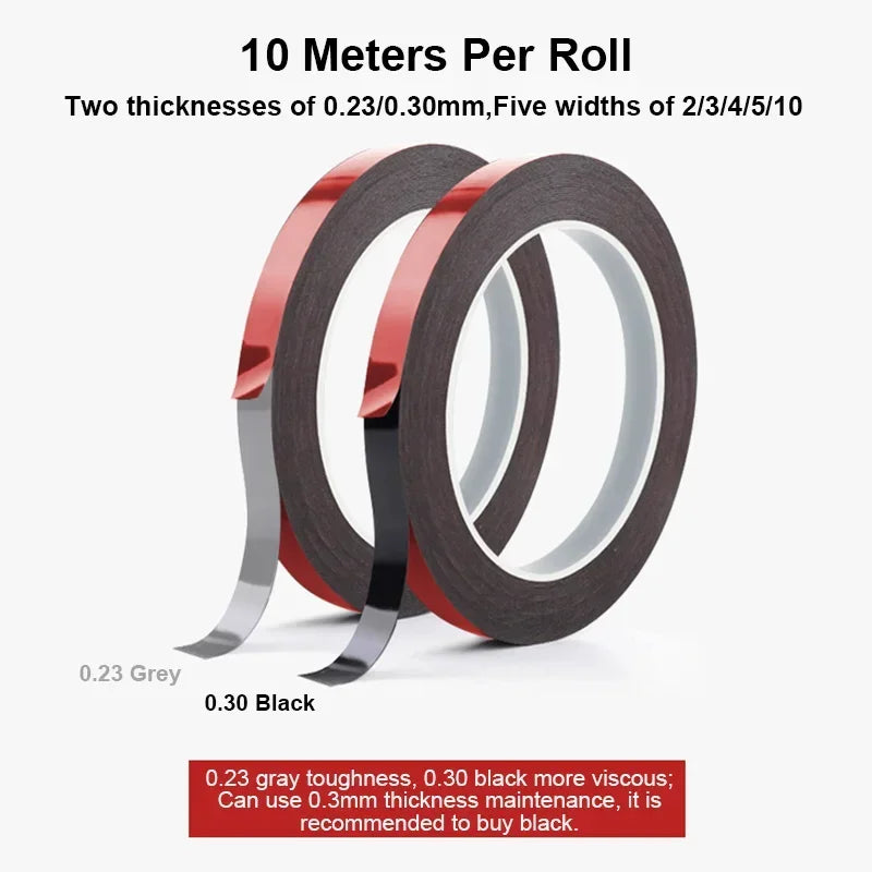 AMAOE 10m Double Sided Adhesive Tape for Sealing The Back Cover of Mobile Phones LCD Screen Tablet Sponge Back Adhesive Tools Professional Repair Tools
