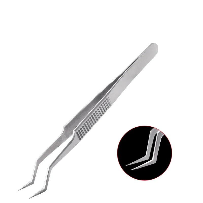 Aax-17 Stainless Steel Tweezers for Chip Tin Planting Anti-Corrosion High Hardness Jump Wire Clamping Repair Tweezers Tools set Professional Repair Tools