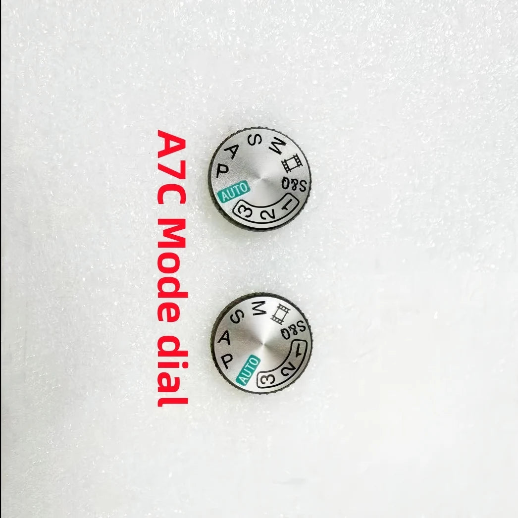 1PCS New Top Cover Model Dial for Sony A7C Camera Silver Mode Dial Repair Part  Digital Camera repair parts